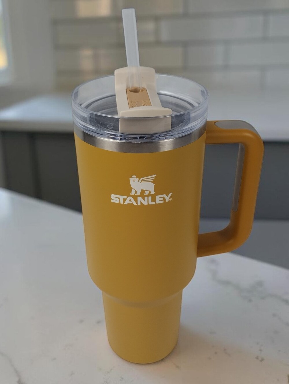 stanley 40 oz tumbler Mocca Coffee Stainless Steel Flow State Drinking Mug